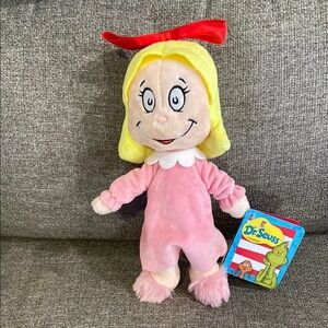 NWT Dr. Seuss Pink and Yellow Stuffed Animal